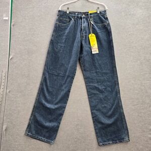 Stanley Men Jeans 34x34 Blue Denim Relaxed Straight Soft Rugged‎ Classic Fit NWT